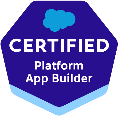 Platform App Builder certification badge